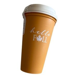 Hello Fall Orange Thermos